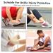Plantar Sleep Sock & Night Splint for Drop Foot Support | Adjustable Orthotics for Foot Pain Relief - 40x26cm Black - Buy Online on GoSupps.com