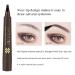 Lusucat Waterproof Microblading Eyebrow Tattoo Pen in Black Brown - Micro-Fork Tip for Effortlessly Natural Brows - Buy Online on GoSupps.com