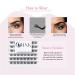 DIY Cat Eye Lashes Clusters - D Curl Individual Lash Extension Kit | Waterproof with Glue & Tweezers | ONXK - Perfect for Beginners - Buy Online on GoSupps.com