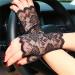 Grunge Wedding Gloves | Fingerless Sun Protection & Rave Short Gloves - Buy Online on GoSupps.com