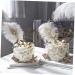 NAMOARLY 2 Pcs Insert Pearl Trim Pearl Decor Beige Decor Ostrich Trim Baking Diy Decor Dessert Inserting Decor Inserting Baking Topper Baking Toppers Insert Card Cake White White 12X5.5CM - Buy Online on GoSupps.com