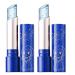 Wisylizv Blue Gelatin Lip Balm: Color Color Moisturizer | Temperature Change Lip Gloss 24K Gold Foil | Moisturizing Cream Change That Changes Brightness For Use