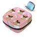 Portable women's binding-up bags menstrual cup bags feminine menstrual insert bag for teenage girls tampons for the first period cute pug rainbow pink puppy multicolored 01