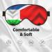 Costa Rica Flag Double-Sided Sleep Eye Mask | Comfortable Soft Blindfold with Adjustable Strap | Light Blocking Sleep Aid - Buy Online on GoSupps.com