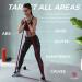ELVIRE Fabric Resistance Bands Set of 3 for Women | Workout Exercise & Booty Bands | Glute & Leg Bands for Squats | Long Red & Grey - Buy Online on GoSupps.com