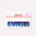 Avoa Beauty Nail Film - Winter Ocean | Blue & White Shimmer Nail Wraps | 16 Long-Lasting Self-Adhesive Designs for Striking Nail Art - Buy Online on GoSupps.com