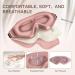FlyCoco 99% Light Blocking Eye Sleep Mask - 3D Contoured Design for Ultimate Comfort | Adjustable Straps | Ideal for Sleeping Travel & Naps - For Women & Men (Rose - Buy Online on GoSupps.com