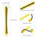 60 Yellow Permanent Hair Rods - Non-Slip Plastic Cold Wave Rollers with Rubber Tape (0.28 inches) - 1 Pack - Buy Online on GoSupps.com