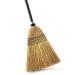 O-Cedar Heavy Duty Corn Broom | Commercial-Grade Indoor and Outdoor Broom to Sweep & Clean Hard Floors| Sturdy Wooden Handle for Strength & Durability, Yellow, Black, 1 Count 1 Count (Pack of 1)