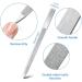 Rheross 6-Piece Nail File Set Stainless Steel Double-Sided Nail File Buffer File Nail File Suitable for Salon Family and Travel - Buy Online on GoSupps.com