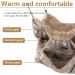 AUXSOUL 3 Layer Rat Hammock for Cage - Soft Pet Bed for Hamsters, Chinchillas, Sugar Gliders - Brown - Buy Online on GoSupps.com