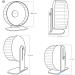 Super-Silent Hamster Exercise Wheel | Adjustable Quiet Spinner for Hamsters, Gerbils & Mice - Buy Online on GoSupps.com