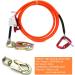SMT 1/2 X 8' Steel Wire Core Triple Lock Lanyard Kit - Orange Arborist Flip line Swivel Snap - P/N ET-OUTDOOR003-RAW - Buy Online on GoSupps.com