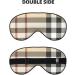 SSIMOO Gray Plaid Sleep Eye Mask for Women | Breathable Travel Eye Patch | Perfect Relaxation Accessory - Buy Online on GoSupps.com