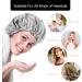 Fuyamp 2 Packs Satin Sleep Cap Adjustable Silky Sleep Bonnet for Women Long Curly Hair Double-Sided Waterproof Satin Hair Cap Extra Large Sleep Satin Bonnet for Women Girls Sleeping Grey+Black - Buy Online on GoSupps.com