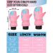 3 Pairs Waterproof Warm Lined Snow Mittens for Kids Toddler Boys Girls - Pink, Light Blue, Rose Red - 3-6 Years - Buy Online on GoSupps.com