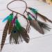 Fodattm Set of 2 Bohemian Peacock Feather Headband Headdress and Armband Hippie Headwear Headpiece Handmade Tribal Indian Fascinator Feather Hairband Hair Accessories for Girls Women Lady (C#) - Buy Online on GoSupps.com