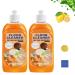 Honifee Floor Cleaner Powerful Decontamination Floor Cleaner Natural Decontamination Cleaner With Fresh Ocean Smell (2pcs)