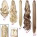 Long Short Claw Ponytail Hair Extension - Clip-in Synthetic Hairpiece, 21 Inch Dark Brown - Buy Online on GoSupps.com