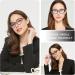 EYEURL Cat Eye Reading Glasses for Women - Blue Light Blocking +1.50 Readers (2 Pack) with Stylish Purple/Pink Pattern Design - Perfect for Computer Use - Buy Online on GoSupps.com