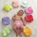 ALVABABY Newborn Cloth Diapers 6pcs with 12 Insert - 6SVB03 Pure Color 03 - For Less Than 12 Pounds - Snaps Closure - Pack of 1 - Buy Online on GoSupps.com