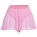 Women's Mesh Sheer High Waist Ruffle Booty Shorts - Pink | Perfect for Rave, Yoga, Dance & Workout - Buy Online on GoSupps.com