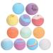 12 pieces bath salt bombs peeling scented bubble bath ball body salt cleanser for women and children