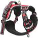 Heele Dog Crockery & Adjustable Reflective Breast Harness - Lockable Snap Dog Running Harness (38-71cm Red) | International Shipping Available - Buy Online on GoSupps.com