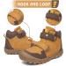 Mishansha Outdoor Ankle Hiking Boots | Boys Girls Trekking Shoes | Little Kid (4-8 Years) | Double Brown - Buy Online on GoSupps.com