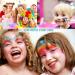 Bowitzki Face Paint Kit - 10 Colors 32 Stencils Glitters & Brushes | Safe Easy Removal Makeup for Kids - Perfect for Halloween & Parties - Buy Online on GoSupps.com