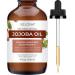 Jojoba Oil - 4 Fl Oz (With Dropper) | 100% Pure and Natural | Golden Unrefined Cold Pressed Hexane Free