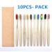 Buy Suicra 10-Piece Natural Mixed Color Biodegradable Toothbrush Set - Eco-Friendly Soft Bristle Oral Care - Buy Online on GoSupps.com