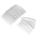 Minkissy 10pcs Hair Side Combs  14 Teeth Hair Clip Combs Bridal Wedding Veil Comb for Women Girls Ladies (Transparent)