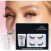 Fovolat Natural Looking Magnetic Eyelashes | Natural Magnetic Eyelashes Soft Magnetic Lashes No Glue 2 Pair Soft Magnetic Eyelashes Magnetic Eyelashes For Natural Look - Buy Online on GoSupps.com