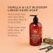 Soapbox Vanilla & Lily Blossom Liquid Hand Soap - Vegan Cruelty Free Cleanser for Bathroom and Kitchen - 12oz Pump Bottles (Pack of 3) - Buy Online on GoSupps.com