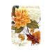 Travel Lipstick Organizer Case Lipstick Case Portable Makeup Bag With Mirror Autumn Flowers Blossom Leaves I206i1rlqb