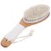 Beavorty Exfoliating Back Scrubber with Wooden Handles Bath Body Scrubber Exfoliator Body Washing Loofah Sponge Shower Mitt Tools Bathroom Accessories for Men Women