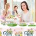 Spring Butterfly Flower Theme Party Paper Plates Paper Cups Paper Towels Disposable Knives Forks Spoons Tableware Tea Party Layout Scoop 10pcs - Buy Online on GoSupps.com