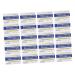 Healifty 1 set 20 pieces tooth colored card tooth colored tooth card tooth color scale bleached color scale tooth color scale tooth color scale PVC course colorimetric blue 1 piece (1 Pack)