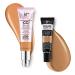 IT Cosmetics CC+ Cream Illumination with SPF 50+ Radiant Full Coverage Foundation (Tan - 1.08 fl oz) & Bye Bye Undereye Concealer Anti-Aging Makeup (33.5 Tan Natural - 0.4 fl oz)