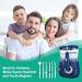 Initio 600ML Water Flosser for Teeth - Dental Water Teeth Cleaner with 2 Modes & 10 Adjustable Pressure - 6 Tips for Multiple Users - Blue - Buy Online on GoSupps.com