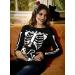 G and PL Halloween Women's Maternity Skeleton Costume Top - Long Sleeve Funny Pregnancy Shirt - Size S-XXL, Black - Buy Online on GoSupps.com