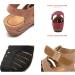 Stylish Women's Ethno-Style Sandals - Comfortable Wedge Heel Flip-Flops for Indoor & Outdoor | Waterproof Flower Design - Size 37 EU - Buy Online on GoSupps.com