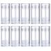 RONRONS 10 Pcs 30ml Empty Deodorant Containers Twist-up Filling Stick Clear Plastic Deodorant Bottles 1 Oz Refillable Deodorant Bottom fill Round Lip Balm Tubes for Home Travel Business Trip