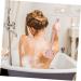 Healeved Bath Brush Shower Loufah Sponge Tub Cleaner | Exfoliating Body Brush with Handle | Spa Shower Supply 36X9CM - Buy Online on GoSupps.com
