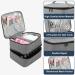 Movstriker Nail Polish Organiser Bag Double Layer Nail Varnish Storage Holds 30 Bottles and A Nail Lamp Traveling Nail Polish Storage Case Portable Nail Lipstick Beauty Tools Box(Grey) - Buy Online on GoSupps.com