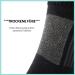 Buy FOOTNOTE 3 Pairs Padded Hiking Socks for Men & Women - No Elastic Waistband Black (Sizes 39-42) | Comfortable Work & Sports Socks - International Shipping Available - Buy Online on GoSupps.com