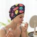 Hair Towel Wrap - Quick Drying Turban with Button | Best Hair Drying Towel for Effortless Styling (Donuts1 - Buy Online on GoSupps.com