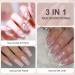 Rechoo Liner Nail Gel Polish-10ML*2 Nude & White Glitter Gel Nail Polish for Fineliner Nail Art Matte and Shimmer French Manicure Nail Polish Shellac Color Gel with thinner Brush F-2-Nude & White Glitter - Buy Online on GoSupps.com