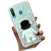 Tivenfezk Nadoli for Samsung Galaxy A40 astronaut Hidden Stand Shell caricature glitter stand soft silicone bling transparent protective cover samsung galaxy a40 green